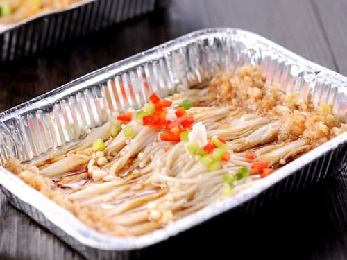 宁明锡纸烤金针菇